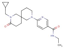 6-[8-(cyclopropylmethyl)-9-oxo-2,8-diazaspiro[5.5]undec-2-yl]-N-ethylnicotinamide