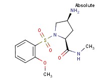 (4S)-4-amino-1-[(2-methoxyphenyl)sulfonyl]-N-methyl-L-prolinamide