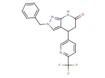 2-benzyl-4-[6-(trifluoromethyl)pyridin-3-yl]-2,4,5,7-tetrahydro-6H-pyrazolo[3,4-b]pyridin-6-one