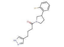 4-{4-[3-(2-fluorophenyl)-1-pyrrolidinyl]-4-oxobutyl}-1H-pyrazole