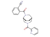 2-{[(1S*,5R*)-3-(2-pyridinylcarbonyl)-3,6-diazabicyclo[3.2.2]non-6-yl]carbonyl}benzonitrile