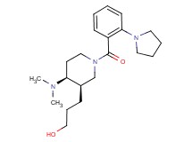 3-[(3R*,4S*)-4-(dimethylamino)-1-(2-pyrrolidin-1-ylbenzoyl)piperidin-3-yl]propan-1-ol