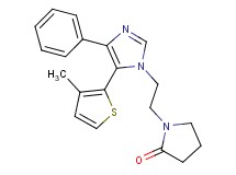 1-{2-[5-(3-methyl-2-thienyl)-4-phenyl-1H-imidazol-1-yl]ethyl}pyrrolidin-2-one