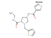(4S)-N-ethyl-4-(3-furoylamino)-1-(2-thienylmethyl)-L-prolinamide