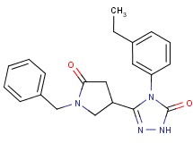 5-(1-benzyl-5-oxopyrrolidin-3-yl)-4-(3-ethylphenyl)-2,4-dihydro-3H-1,2,4-triazol-3-one