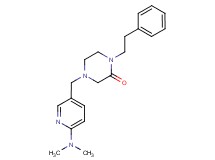 4-{[6-(dimethylamino)pyridin-3-yl]methyl}-1-(2-phenylethyl)piperazin-2-one