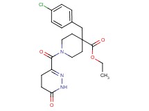 ethyl 4-(4-chlorobenzyl)-1-[(6-oxo-1,4,5,6-tetrahydro-3-pyridazinyl)carbonyl]-4-piperidinecarboxylate
