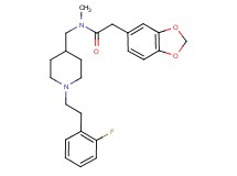 2-(1,3-benzodioxol-5-yl)-N-({1-[2-(2-fluorophenyl)ethyl]-4-piperidinyl}methyl)-N-methylacetamide