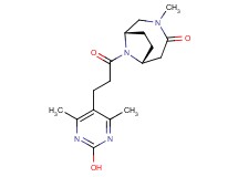 (1S*,6R*)-9-[3-(2-hydroxy-4,6-dimethylpyrimidin-5-yl)propanoyl]-3-methyl-3,9-diazabicyclo[4.2.1]nonan-4-one