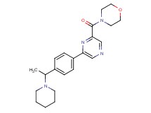 4-({6-[4-(1-piperidin-1-ylethyl)phenyl]pyrazin-2-yl}carbonyl)morpholine