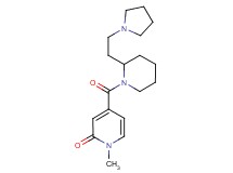 1-methyl-4-({2-[2-(1-pyrrolidinyl)ethyl]-1-piperidinyl}carbonyl)-2(1H)-pyridinone