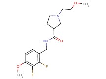 N-(2,3-difluoro-4-methoxybenzyl)-1-(2-methoxyethyl)pyrrolidine-3-carboxamide
