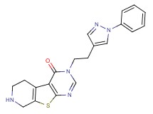 3-[2-(1-phenyl-1H-pyrazol-4-yl)ethyl]-5,6,7,8-tetrahydropyrido[4',3':4,5]thieno[2,3-d]pyrimidin-4(3H)-one hydrochloride