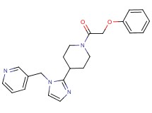 3-({2-[1-(phenoxyacetyl)-4-piperidinyl]-1H-imidazol-1-yl}methyl)pyridine