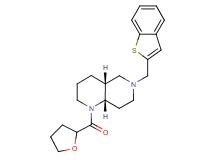 (4aR*,8aS*)-6-(1-benzothien-2-ylmethyl)-1-(tetrahydro-2-furanylcarbonyl)decahydro-1,6-naphthyridine