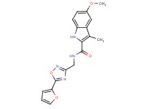 N-{[5-(2-furyl)-1,2,4-oxadiazol-3-yl]methyl}-5-methoxy-3-methyl-1H-indole-2-carboxamide