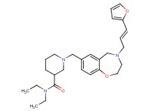 N,N-diethyl-1-({4-[(2E)-3-(2-furyl)-2-propen-1-yl]-2,3,4,5-tetrahydro-1,4-benzoxazepin-7-yl}methyl)-3-piperidinecarboxamide