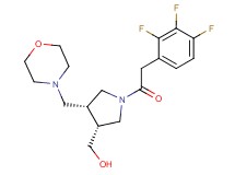 {(3R*,4R*)-4-(morpholin-4-ylmethyl)-1-[(2,3,4-trifluorophenyl)acetyl]pyrrolidin-3-yl}methanol