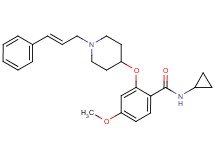 N-cyclopropyl-4-methoxy-2-({1-[(2E)-3-phenyl-2-propen-1-yl]-4-piperidinyl}oxy)benzamide