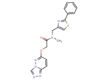 N-methyl-N-[(2-phenyl-1,3-thiazol-4-yl)methyl]-2-([1,2,4]triazolo[4,3-b]pyridazin-6-yloxy)acetamide