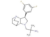 {2-[rel-(2R,3S,6R)-3-(3,5-difluorophenyl)-1,5-diazatricyclo[5.2.2.0~2,6~]undec-5-yl]-1,1-dimethylethyl}amine dihydrochloride