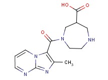 1-[(2-methylimidazo[1,2-a]pyrimidin-3-yl)carbonyl]-1,4-diazepane-6-carboxylic acid