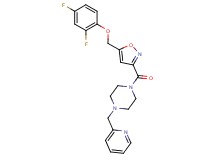 1-({5-[(2,4-difluorophenoxy)methyl]-3-isoxazolyl}carbonyl)-4-(2-pyridinylmethyl)piperazine