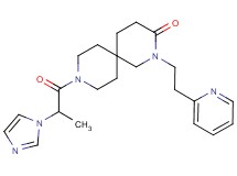 9-[2-(1H-imidazol-1-yl)propanoyl]-2-(2-pyridin-2-ylethyl)-2,9-diazaspiro[5.5]undecan-3-one