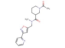 1-acetyl-N-methyl-N-{[3-(2-pyridinyl)-5-isoxazolyl]methyl}-3-piperidinecarboxamide