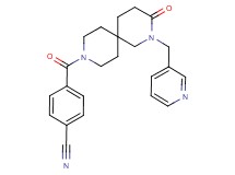 4-{[3-oxo-2-(pyridin-3-ylmethyl)-2,9-diazaspiro[5.5]undec-9-yl]carbonyl}benzonitrile