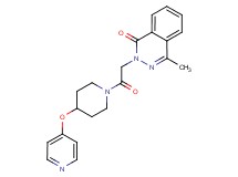 4-methyl-2-{2-oxo-2-[4-(4-pyridinyloxy)-1-piperidinyl]ethyl}-1(2H)-phthalazinone