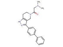 2-(3-biphenyl-4-yl-1,4,6,7-tetrahydro-5H-pyrazolo[4,3-c]pyridin-5-yl)-N,N-dimethyl-2-oxoethanamine