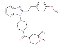 3-{1-[(2,2-dimethyltetrahydro-2H-pyran-4-yl)carbonyl]-4-piperidinyl}-2-[2-(4-methoxyphenyl)ethyl]-3H-imidazo[4,5-b]pyridine