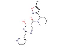 5-{[2-(5-methylisoxazol-3-yl)piperidin-1-yl]carbonyl}-2-pyridin-3-ylpyrimidin-4-ol