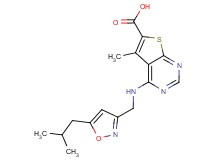 4-{[(5-isobutylisoxazol-3-yl)methyl]amino}-5-methylthieno[2,3-d]pyrimidine-6-carboxylic acid