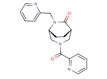 (1S*,5R*)-3-(2-pyridinylcarbonyl)-6-(2-pyridinylmethyl)-3,6-diazabicyclo[3.2.2]nonan-7-one