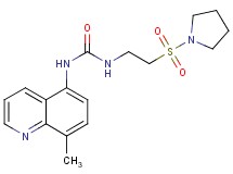 N-(8-methylquinolin-5-yl)-N'-[2-(pyrrolidin-1-ylsulfonyl)ethyl]urea