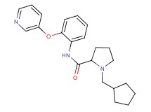 1-(cyclopentylmethyl)-N-[2-(3-pyridinyloxy)phenyl]prolinamide