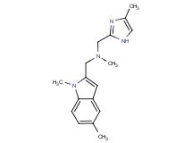 1-(1,5-dimethyl-1H-indol-2-yl)-N-methyl-N-[(4-methyl-1H-imidazol-2-yl)methyl]methanamine