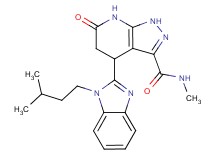 N-methyl-4-[1-(3-methylbutyl)-1H-benzimidazol-2-yl]-6-oxo-4,5,6,7-tetrahydro-1H-pyrazolo[3,4-b]pyridine-3-carboxamide