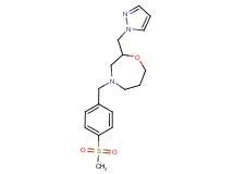 4-[4-(methylsulfonyl)benzyl]-2-(1H-pyrazol-1-ylmethyl)-1,4-oxazepane