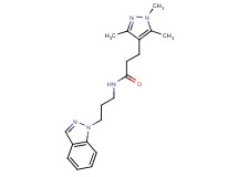 N-[3-(1H-indazol-1-yl)propyl]-3-(1,3,5-trimethyl-1H-pyrazol-4-yl)propanamide