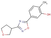 2-methyl-5-[3-(tetrahydrofuran-3-yl)-1,2,4-oxadiazol-5-yl]phenol
