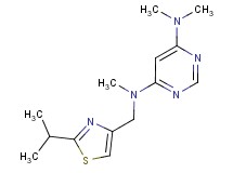 N-[(2-isopropyl-1,3-thiazol-4-yl)methyl]-N,N',N'-trimethylpyrimidine-4,6-diamine