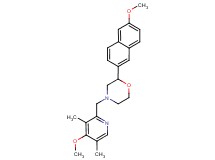 4-[(4-methoxy-3,5-dimethylpyridin-2-yl)methyl]-2-(6-methoxy-2-naphthyl)morpholine