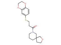 7-[3-(2,3-dihydro-1,4-benzodioxin-6-ylthio)propanoyl]-2-oxa-7-azaspiro[4.5]decane