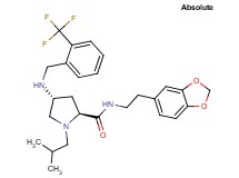 (4R)-N-[2-(1,3-benzodioxol-5-yl)ethyl]-1-isobutyl-4-{[2-(trifluoromethyl)benzyl]amino}-L-prolinamide