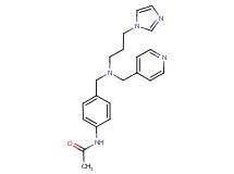 N-(4-{[[3-(1H-imidazol-1-yl)propyl](pyridin-4-ylmethyl)amino]methyl}phenyl)acetamide