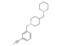 3-{[4-(piperidin-1-ylmethyl)piperidin-1-yl]methyl}benzonitrile