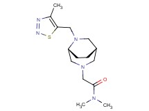 N,N-dimethyl-2-{(1S*,5R*)-6-[(4-methyl-1,2,3-thiadiazol-5-yl)methyl]-3,6-diazabicyclo[3.2.2]non-3-yl}acetamide